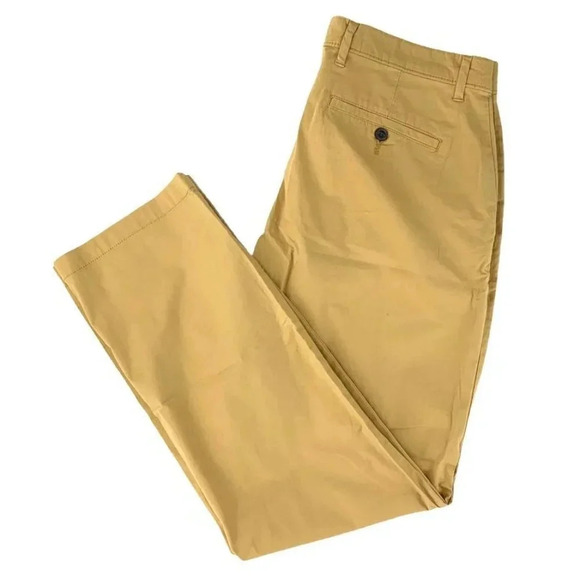 Men's Classic Pants Slim Leg Yellow Size 33x30 - Picture 5 of 12